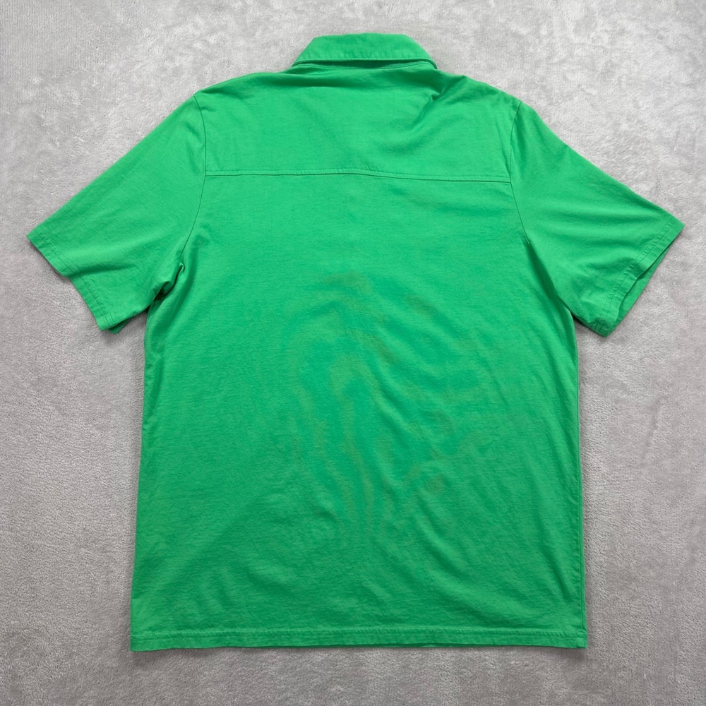 Criquet Polo Shirt Mens Large Green The Players Shirt Pima Cotton Short Sleeve - Picture 5 of 10